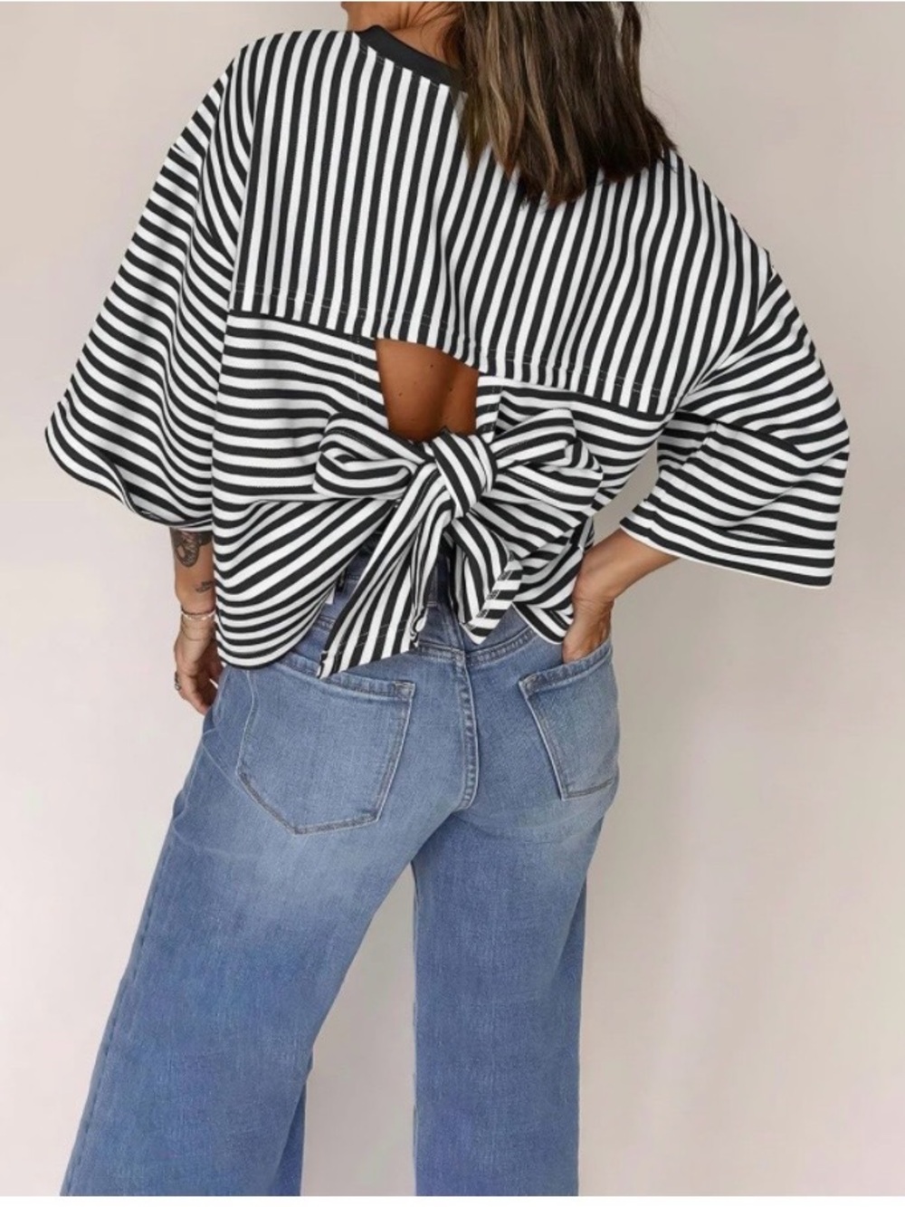Striped Navy & Light Blue Kids Tee - Brand: